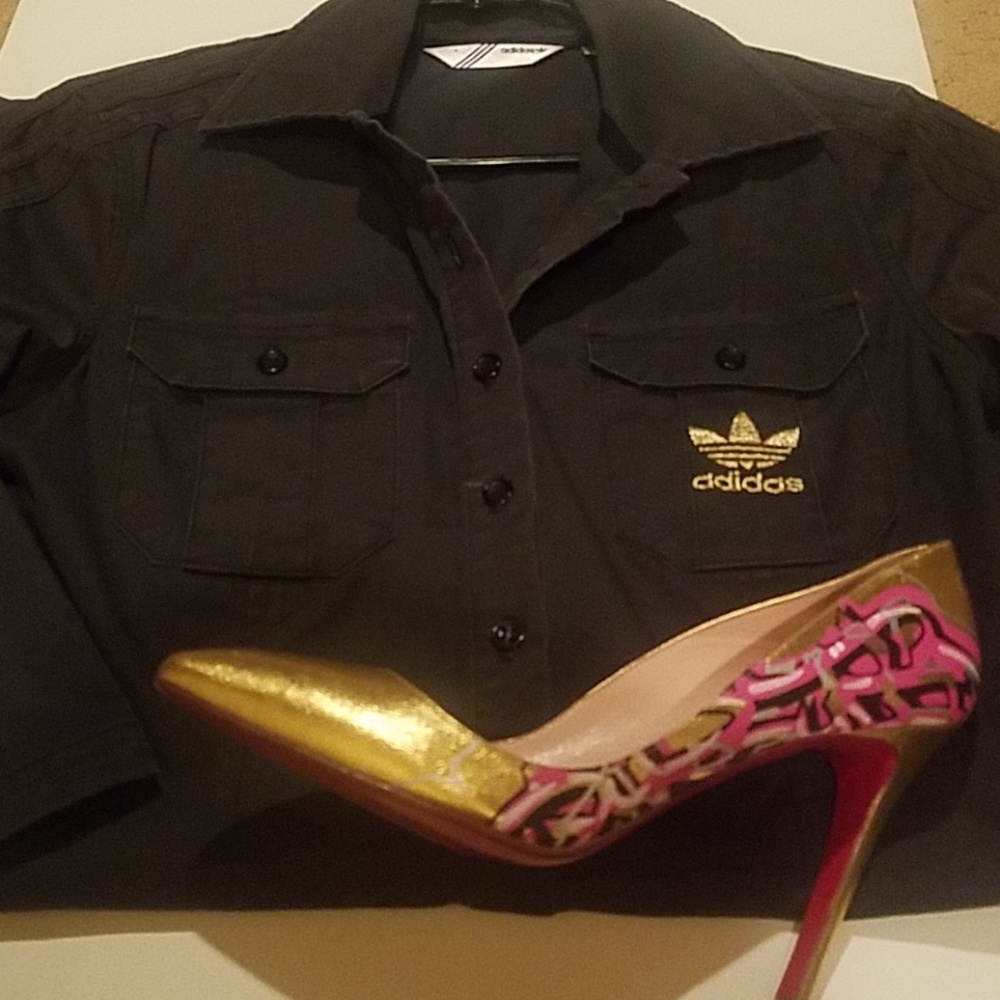 Adidas Originals Dress VERY RARE gray gold